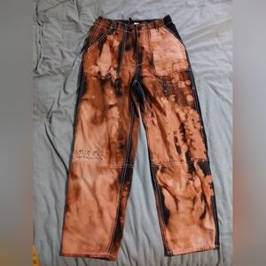 Brown‎ Rev. Tie-Dye Pants. Grunge/goth/distressed Womens. Sz.4